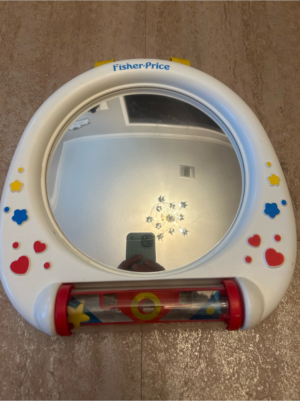 Vintage 1991 Fisher-price Baby Crib Mirror Activity Center Model 1132